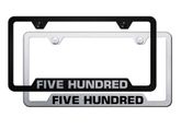 Ford 500 Laser Etched Stainless Steel Cut-Out License Plate Frame