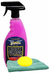 Gliptone Body Gloss Spray N' Shine (22 oz), Microfiber Cloth & Foam Pad Kit