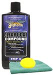 Gliptone Clearcoat Compound (16 oz), Microfiber Cloth & Foam Pad Kit