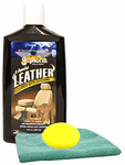 Gliptone Leather Cleaner (8 oz.), Microfiber Cloth & Foam Pad Kit
