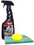 Gliptone Leather Conditioner Spray (17 oz), Microfiber Cloth & Foam Pad Kit