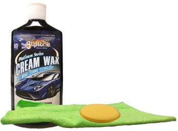 Gliptone Platinum Series Cream Wax (16 oz.), Microfiber Cloth & Foam Pad Kit
