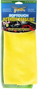 Gliptone Softouch Interior Detailing Microfiber Towels (2-Pack)