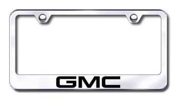 GMC Logo Laser Etched Stainless Steel License Plate Frame