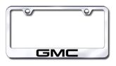 GMC Logo Laser Etched Stainless Steel License Plate Frame