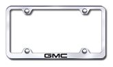 GMC Logo Laser Etched Stainless Steel Wide License Plate Frame