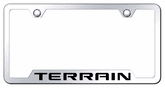GMC Terrain Laser Etched Stainless Steel Cut-Out License Plate Frame