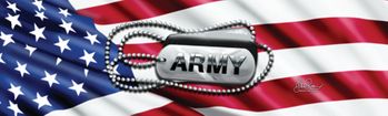 Grafix Jam Army Tags Rear Window Decal
