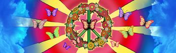 Grafix Jam Love Peace & Flowers Rear Window Decal