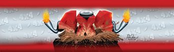 Grafix Jam Red 4 X 4 Rear Window Decal