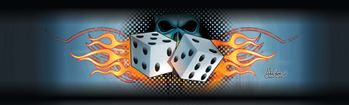 Grafix Jam Roll The Dice Rear Window Decal