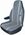 Gray Diamond-Back Truck Bucket Seat Cover (Pair)