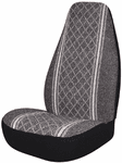 Gray Diamond-Back Universal Bucket Seat Cover (Pair)