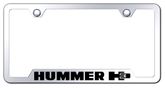 Hummer H3 Laser Etched Mirrored Stainless Steel Cut-Out License Plate Frame