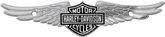 Harley-Davidson Bar & Shield w/ Wings - Chrome Tag Accessory
