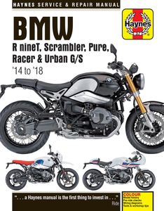 BMW R nineT, Scrambler, Pure, Racer & Urban G/S Haynes Repair Manual (2014-2018)