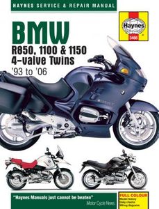 BMW R850, 1100 & 1150 4-Valve Twins Haynes Repair Manual (1993-2006)