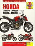 Honda CB650F, CB650R, CBR650F, CBR650R 649cc Haynes Repair Manual (2014-2019)