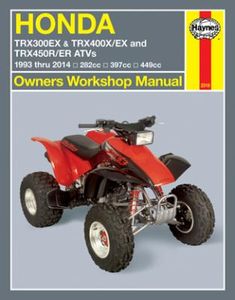 Honda TRX300EX, TRX400EX & TRX450R Haynes Repair Manual (1993-2014)