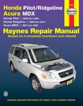 Haynes Repair Manual For Acura MDX & Honda Pilot and Ridgeline (2001-2014)
