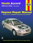 Haynes Repair Manual For Honda Accord (1998-2002)