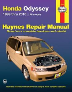 Haynes Repair Manual For Honda Odyssey (1999-2010)