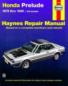 Haynes Repair Manual For Honda Prelude (1979-1989 )