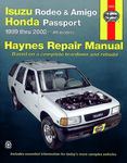 Haynes Repair Manual For Isuzu Rodeo, Amigo & Honda Passport (1989-2002)