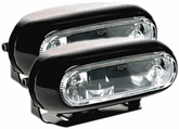 Hella Optilux 1200 Black Rectangular Fog Lamp Kit