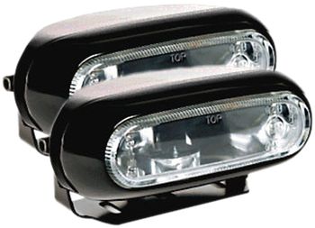 Hella Optilux 1200 Black Rectangular Fog Lamp Kit