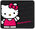 Hello Kitty Waving Utility Mat