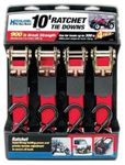 Highland Light Duty 10' Ratchet Tie Down (4 Pack)