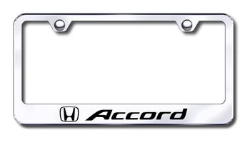 Honda Accord Laser Etched Stainless Steel License Plate Frame