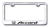 Honda Accord Laser Etched Stainless Steel License Plate Frame