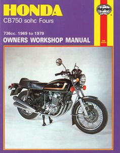 Honda CB750 SOHC Fours Haynes Repair Manual (1969 - 1979)