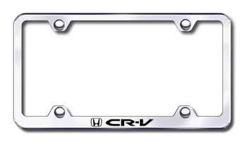 Honda CR-V Laser Etched Stainless Steel Wide License Plate Frame