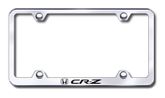 Honda CR-Z Laser Etched Stainless Steel Wide License Plate Frame