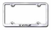 Honda CR-Z Laser Etched Stainless Steel Wide License Plate Frame