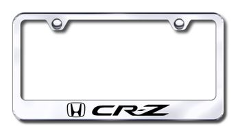 Honda CR-Z Logo Laser Etched Stainless Steel License Plate Frame