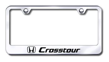 Honda Crosstour Logo Laser Etched Stainless Steel License Plate Frame