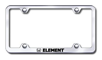 Honda Element Laser Etched Stainless Steel Wide License Plate Frame