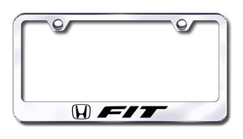 Honda Fit Laser Etched Stainless Steel License Plate Frame