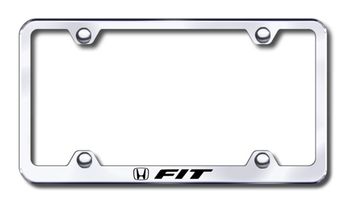 Honda Fit Laser Etched Stainless Steel Wide License Plate Frame