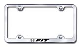 Honda Fit Laser Etched Stainless Steel Wide License Plate Frame