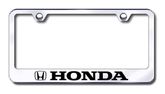 Honda Laser Etched Stainless Steel License Plate Frame
