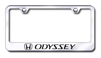 Honda Odyssey Laser Etched Stainless Steel License Plate Frame