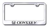 Honda Odyssey Laser Etched Stainless Steel License Plate Frame