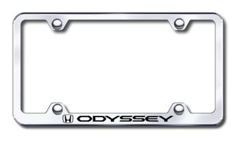 Honda Odyssey Laser Etched Stainless Steel Wide License Plate Frame