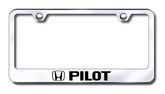 Honda Pilot Laser Etched Stainless Steel License Plate Frame