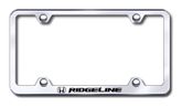 Honda Ridgeline Laser Etched Stainless Steel Wide License Plate Frame